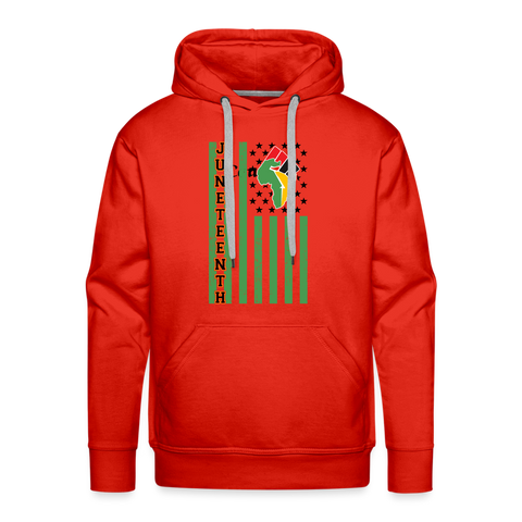 D'IMAG'E Couture Juneteenth Men’s Premium Hoodie - red