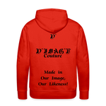 D'IMAG'E Couture Juneteenth Men’s Premium Hoodie - red