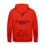 D'IMAG'E Couture Juneteenth Men’s Premium Hoodie - red