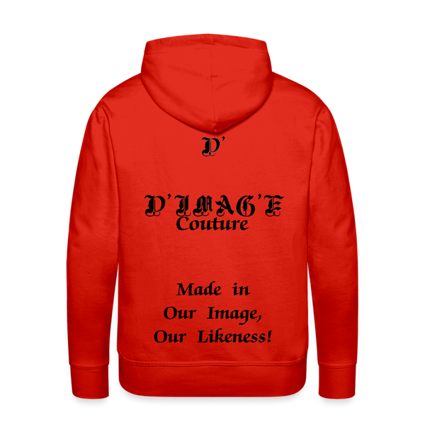 D'IMAG'E Couture Juneteenth Men’s Premium Hoodie - red